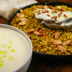 Authentic Jordanian mansaf and freekeh at Sakbeh Restaurant Dubai